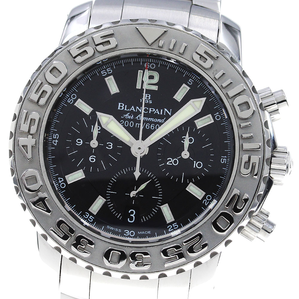 ブランパン Blancpain B2285F-1130-71 トリロジー エアーコマンド フライバック 自動巻き メンズ 美品 _824639【中古】