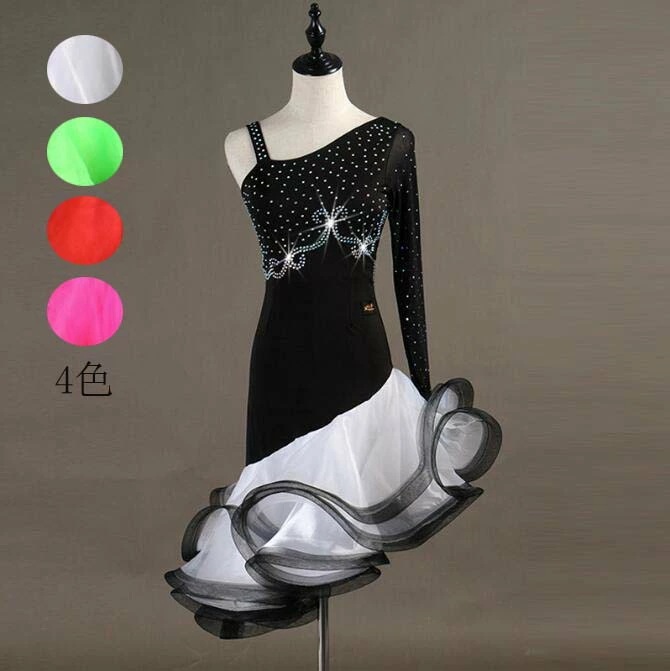 レア商品ラテンダンスドレス 社交ダンス ステージ衣装 ゴージャス 競技用のドレス モダンドレス 高級感 社交ダンスドレス 社交ダンス衣装 ドレス 練習着 スタンダードドレス モダン衣装 ダンスウェア 5,037円