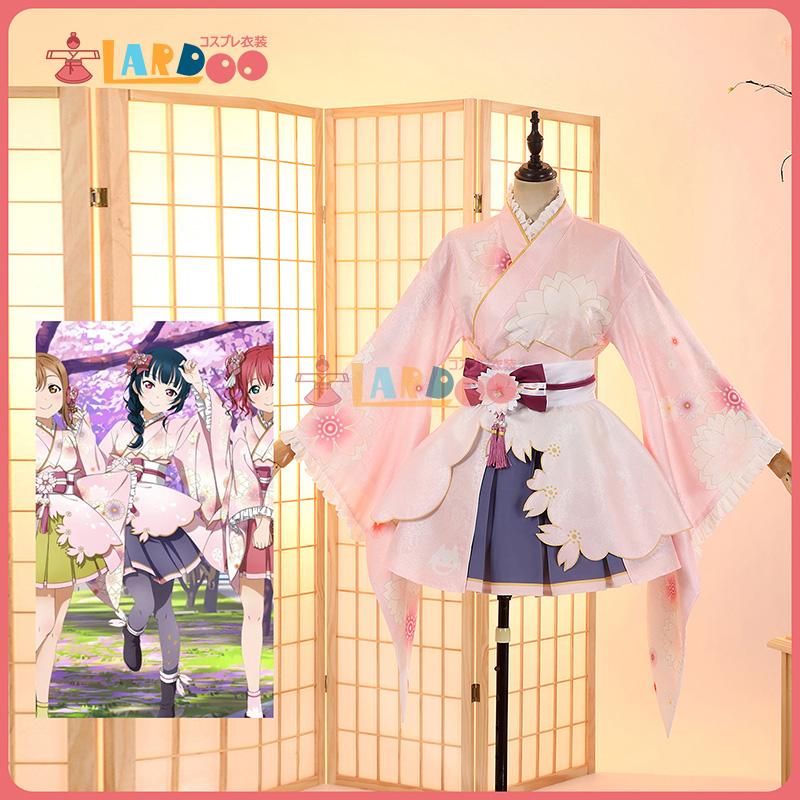 【工場直販 品質保証】 ラブライブ！サンシャイン!! LoveLive! Sunshine!! 　津島善子 桜和装 コスプレ衣装 コスチューム