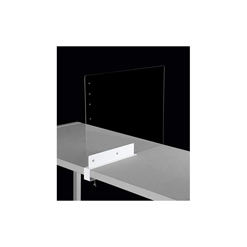 アスカ 飛沫安心ガード サイドパーテーション CVG05 縦横両用 固定式 クランプ カウンター アクリル 透明