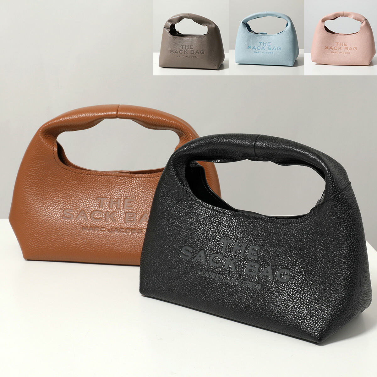 MARC JACOBS マークジェイコブス ハンドバッグ THE LEATHER SACK BAG MINI ザ レザー サック バッグ ミニ 2F3HSH020H01 レディース ロゴ 鞄 カラー5