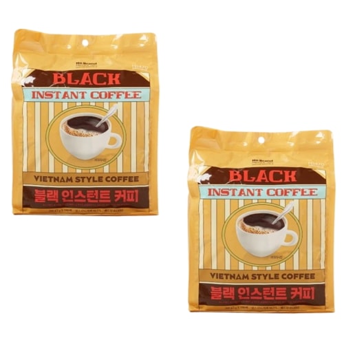 ノーブランドブラックインスタントコーヒー2g 100口×2本学校事務所