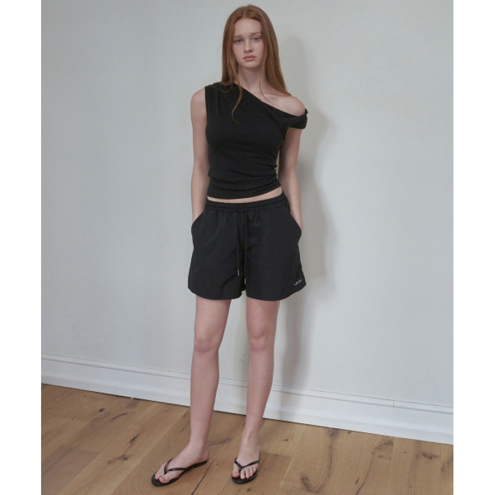 インジアクティブナイロンショーツブラック