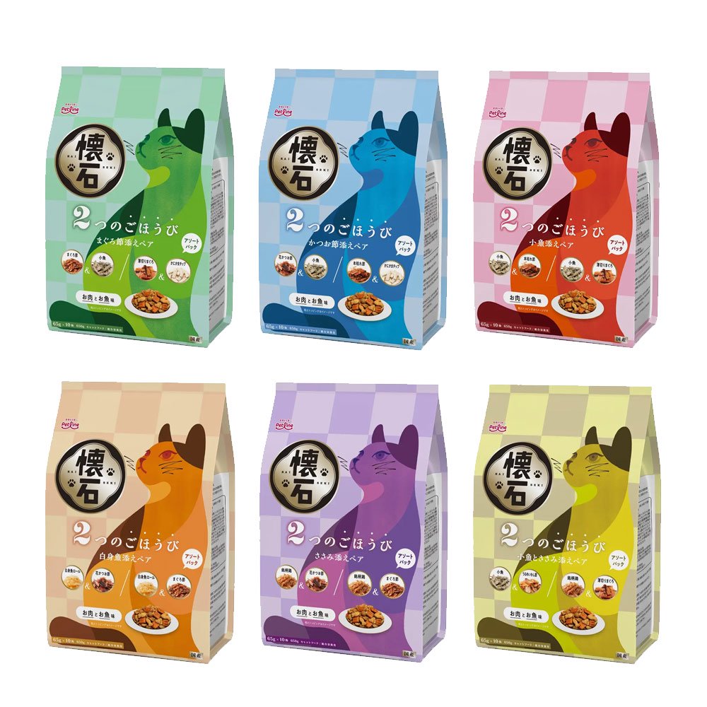 キャットフード　懐石　２つのごほうび　６５０ｇ　６種セット　猫フード　ＣＲＣ35―04―15―72―60