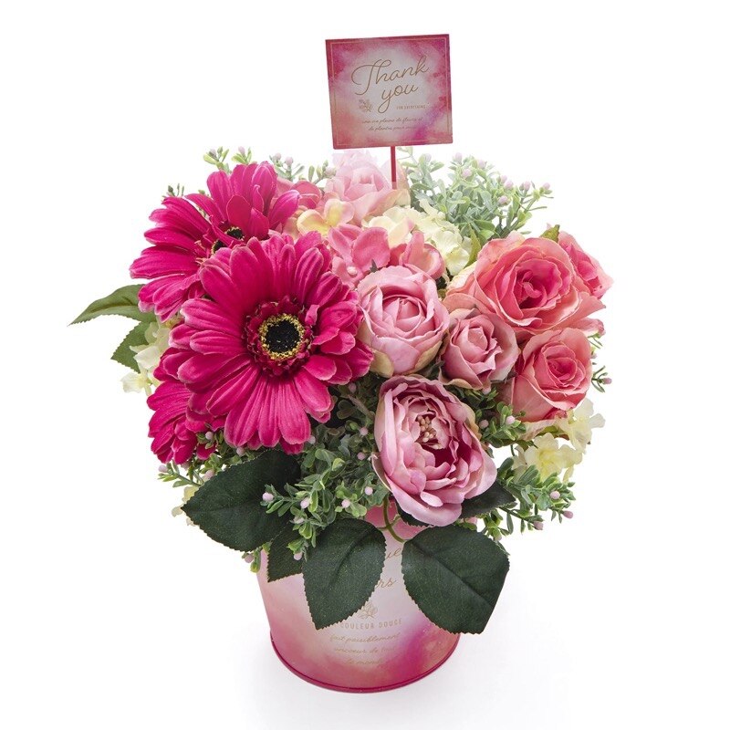 アーティフィシャルフラワー オーロラフルール ブリキ鉢 SC/CT触媒