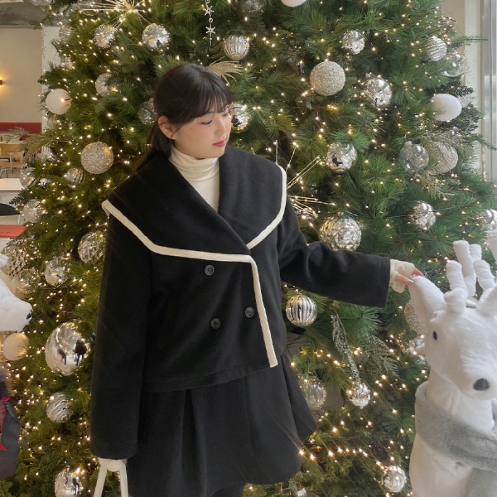 (JSTYLEのイーブレット) イーブレットサマーセーラーカラーキルトハーフコート Jスタイル