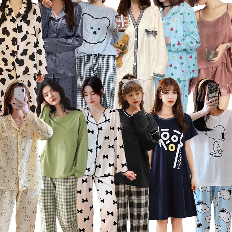 Qoo10] 春夏新作大人気韓国パジャマなシルクパジャ : 下着