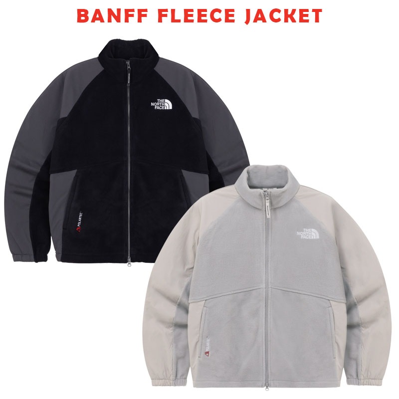 韓国正規品保証 関税負担なし NJ4FQ51J BANFF FLEECE JACKET デイリー 基本 着装 男子 女子 人気 韓国 ファッション 男女共用 アウトドア