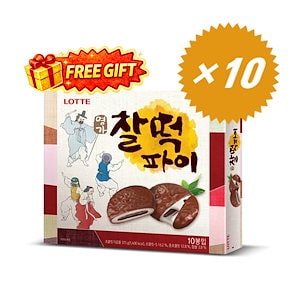 コスパ最強！[10個×10ボックス]餅チョコパイ/最高のコシと味/韓国の人気お菓子