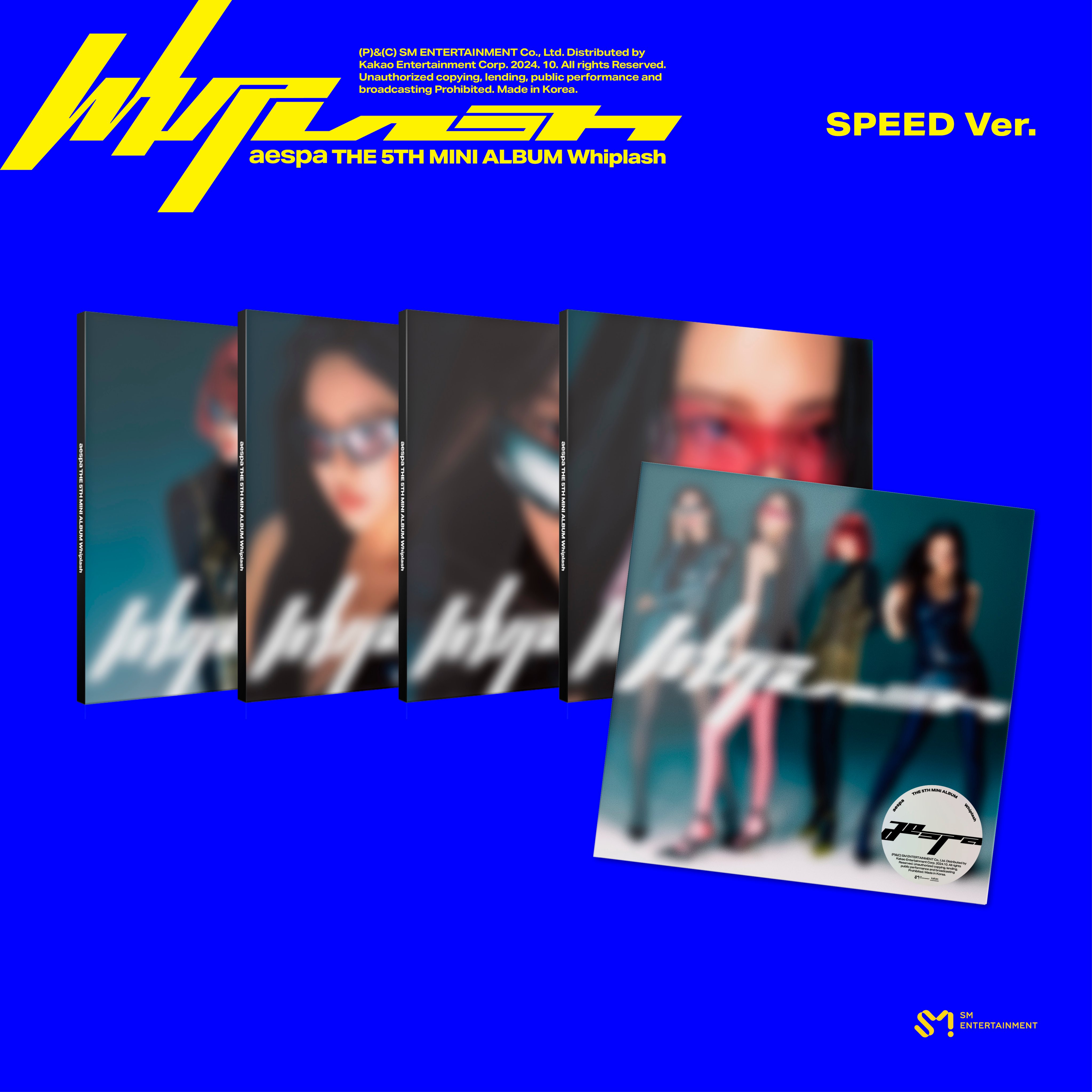 [MEGA] [5種セット] (SPEED Ver.) aespa [Whiplash] ミニ5集アルバム チャート反映 当店特典