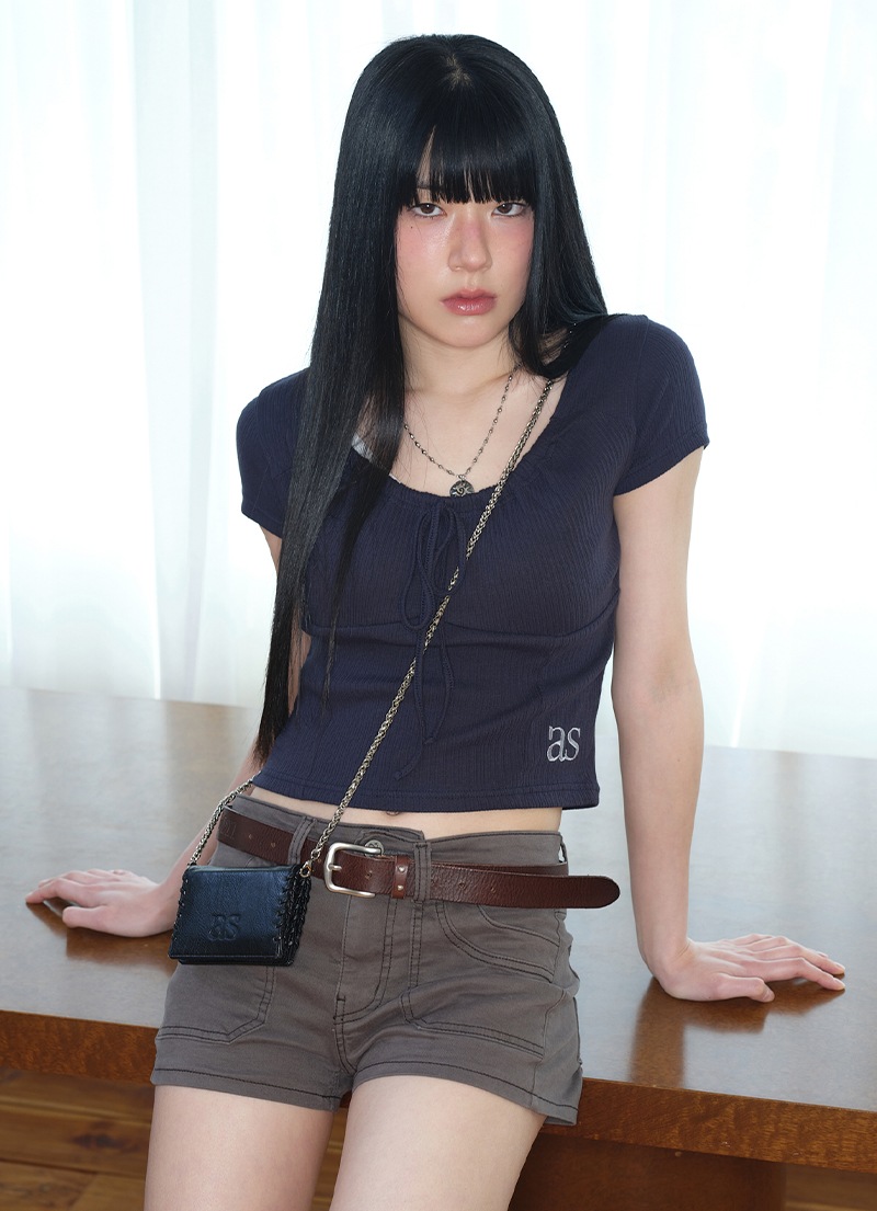 【AS"ON】 JUDY TEE / NAVY 正規品