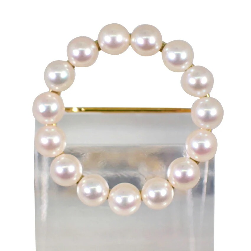 【中古】MIKIMOTO/ミキモト K18 パール ブローチ[g277-71］