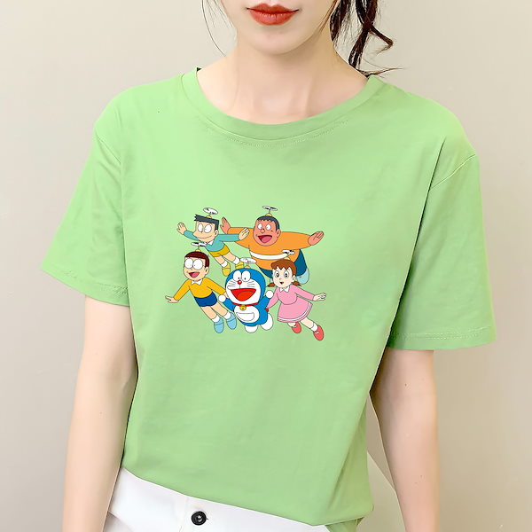 ドラえもん DORAEMON 半袖Tシャツ sanrio tシャツ 「Doraemon/ドラえもん」サガラ刺繍半袖Tシャツ