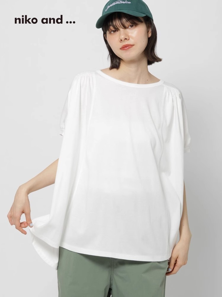 レディース トップス カットソー Tシャツ 半袖 ラウンドネック 襟なし オーバーサイズ 薄手 かわいい シンプル カジュアル こなれ感 ラフ メンズライク マニッシュ ボーイッシュ スポーティー