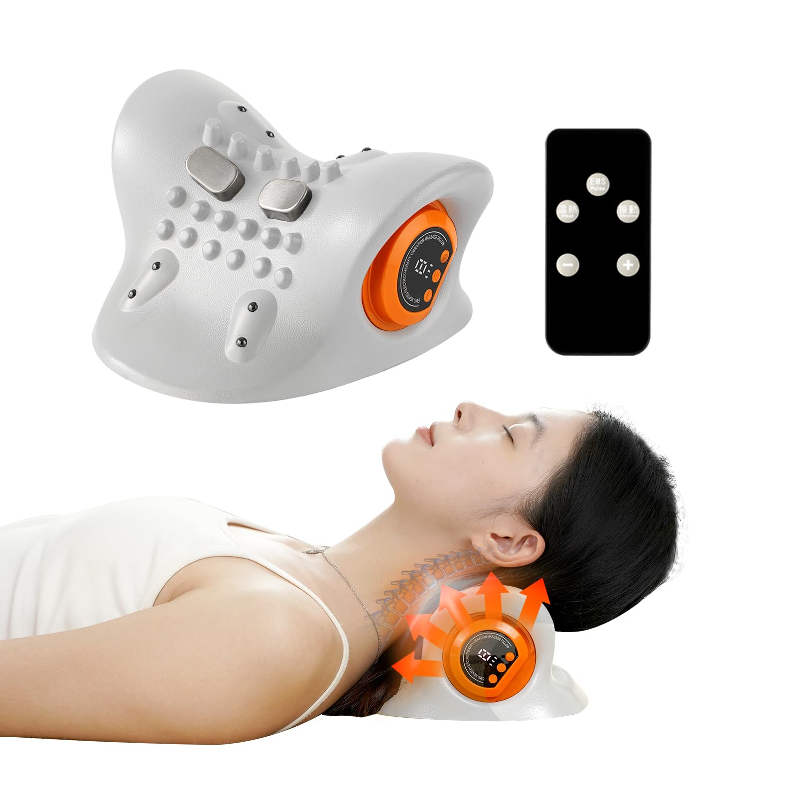 多機能 ピロー 【日本業界初！5つ機能付き】 リモコン付き 1日15分 元気もどる 簡単操作 PC作業 テレワーク デスクワーク 運動 家事 育児 ギフト 母の日 父の日 誕生日プレゼント女性 母親