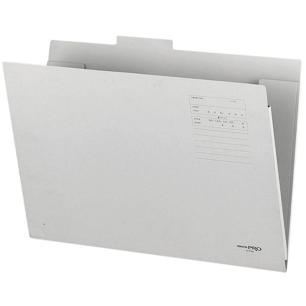 （まとめ買い）図面個別フォルダー A3 40枚収容 グレー セ-FF8M [x10]