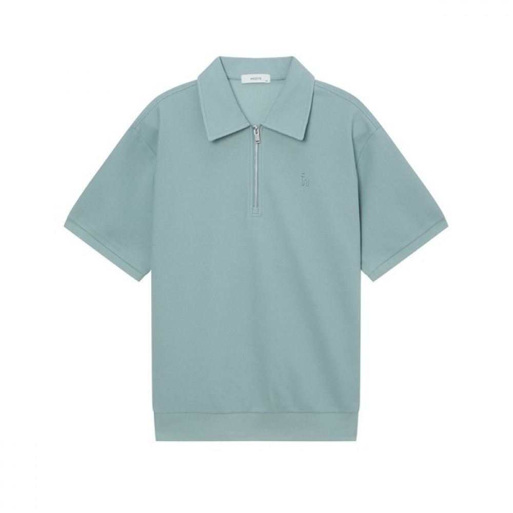 (ヘッジズ) 24SS ブルーソリッドハーフジップアップ T シャツ WHTS4B607T2 11,294円