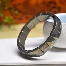 1pc 天然黄鉄鉱ファセットブレスレット天然黄鉄鉱ブレスレット男性と女性の両方に適しています お祭りに最適なギフトです 5,471円