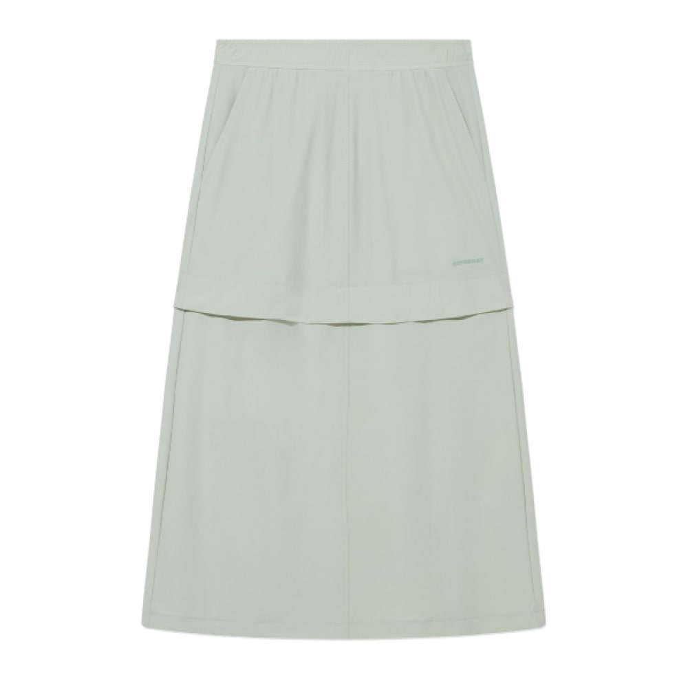 COVERNAT WOMAN コンフォートバンディングロングスカート Light Khaki