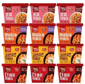 韩国トッポギ ピリ辛 チーズ味 ROSE MILD 4個セット/ カップトッポキ 떡볶이 Tekkppogi トッポギ カップ