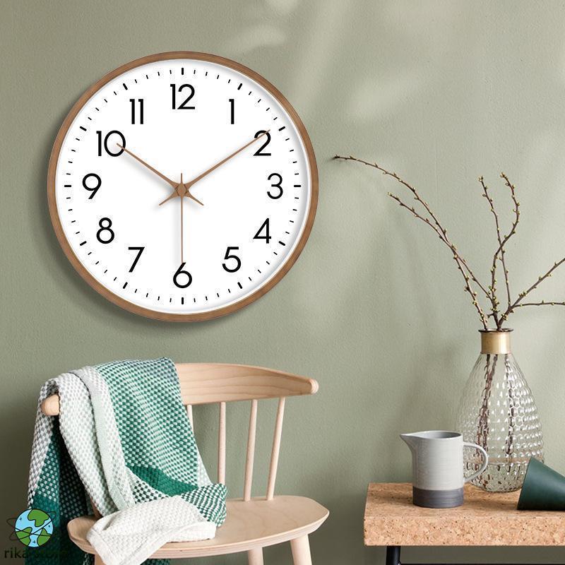 出荷が早い掛け時計 壁掛け時計 おしゃれ 時計 静音 デジタル ウォールクロック インテリア 大きい ナチュラル シンプル スイープ 大数字 見やすい 非