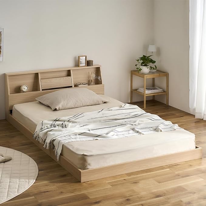 アイリスオーヤマ フロアベッド FBF-SD セミダブルナチュラル