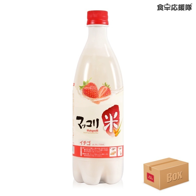 麹醇堂 米マッコリ イチゴ味 1ケース 750ml×20本 / 米マッコリ いちご イチゴマッコリ クッスンダン