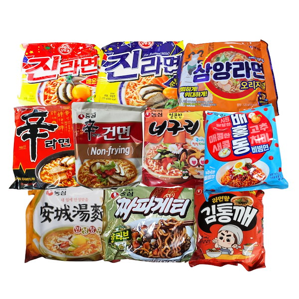 Qoo10]　韓国　袋ラーメン盛り合わせ　10パック