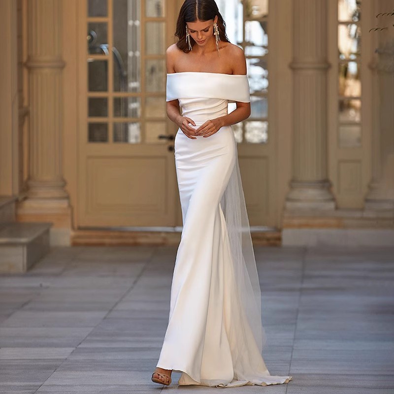 【縁.愛】ウェディングドレス 白 結婚式 花嫁 サイズオーダーメイド可能 成人式 お呼ばれ ウェディング 演奏会 二次会 パーティードレス 前撮り ワンピース ロングドレス メガ割 55