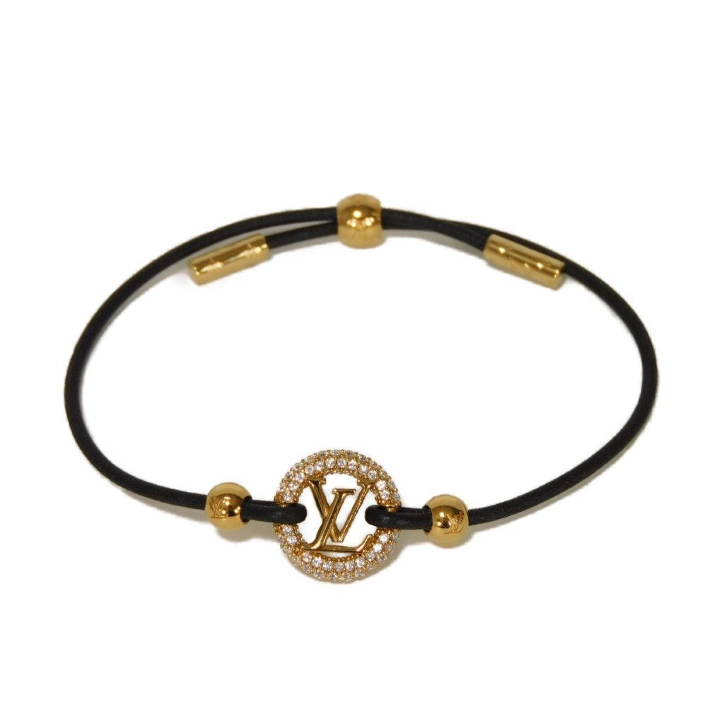 【中古】 ブレスレット LVロゴ ラインストーン コード ブラスレ ルイーズ バイ ナイト ストラス LVサークル M8229Z