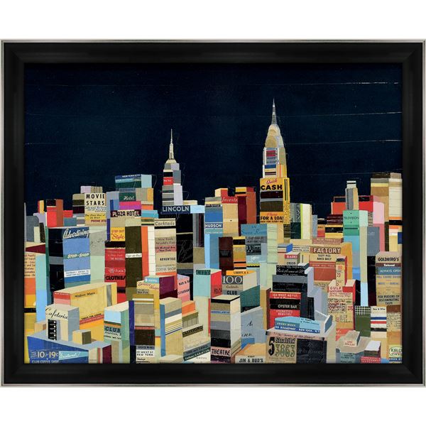 ユーパワー アンディ/バージェス Gel加工 アートフレーム 「ミッドナイトマンハッタン」