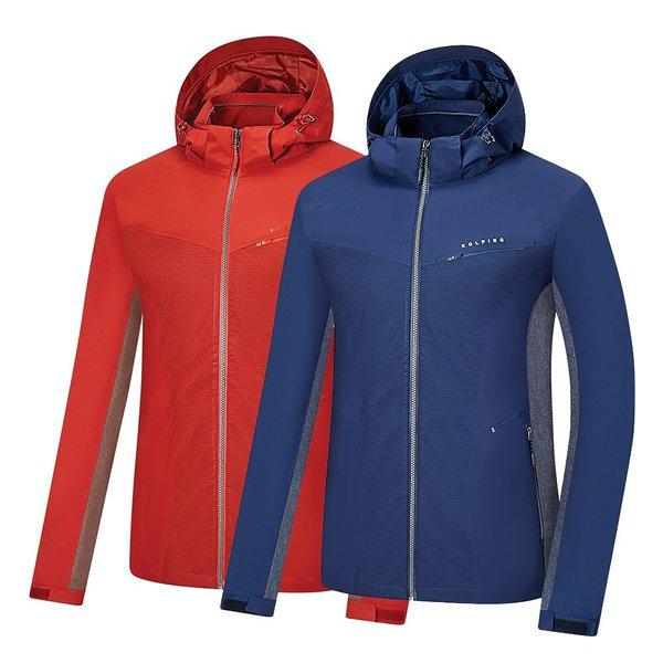 ベニナムKQJ6709Mウィンドブレーカー保温起毛裏地2Lフードシンパテックス男性登山ジャケット