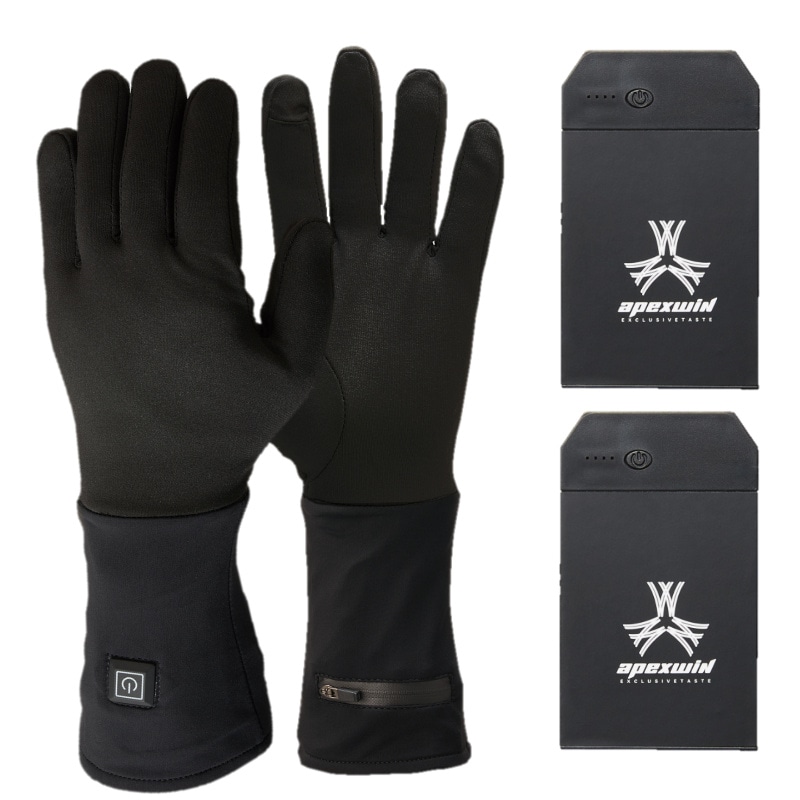 電熱グローブ バッテリーセット アタックベース 421075 5Vバッテリー付き　バッテリーセット 男女兼用 ブラック M-Lサイズ