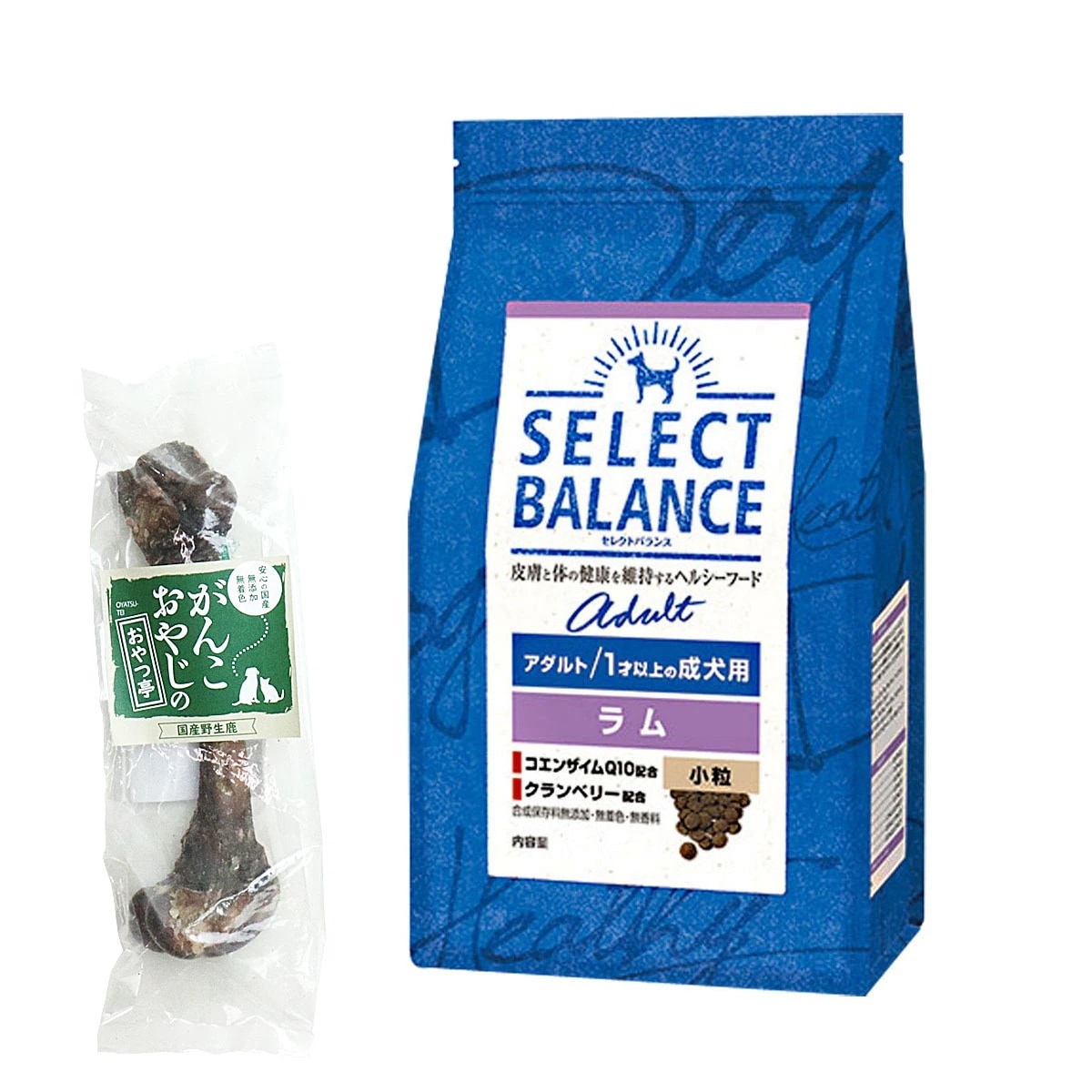 アダルトラム 小粒 3kg【国産鹿レッグボーン 1本Mサイズ付き】 ドッグフード