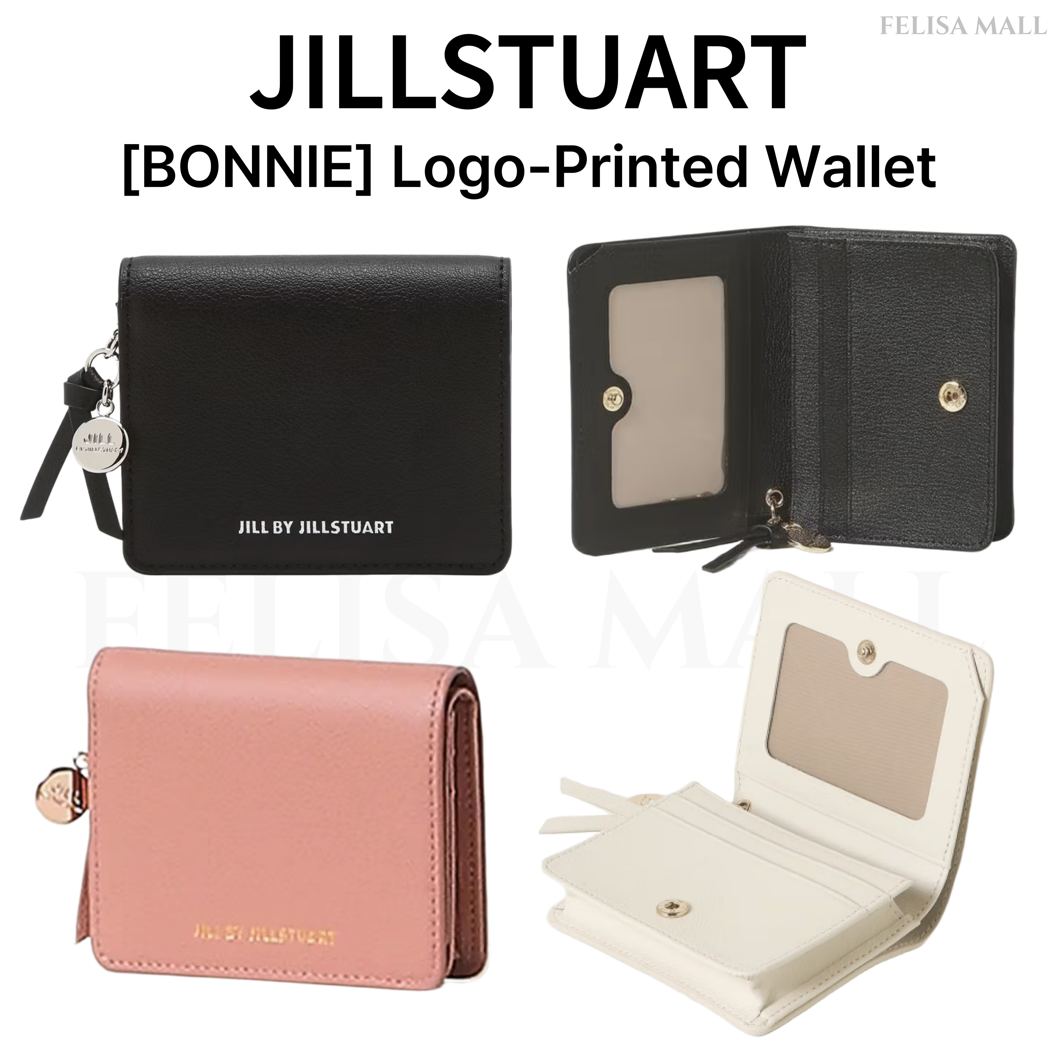[JILLSTUART] 【BONNIE】 Logo-Printed Wallet 折り畳み財布 韓国人気