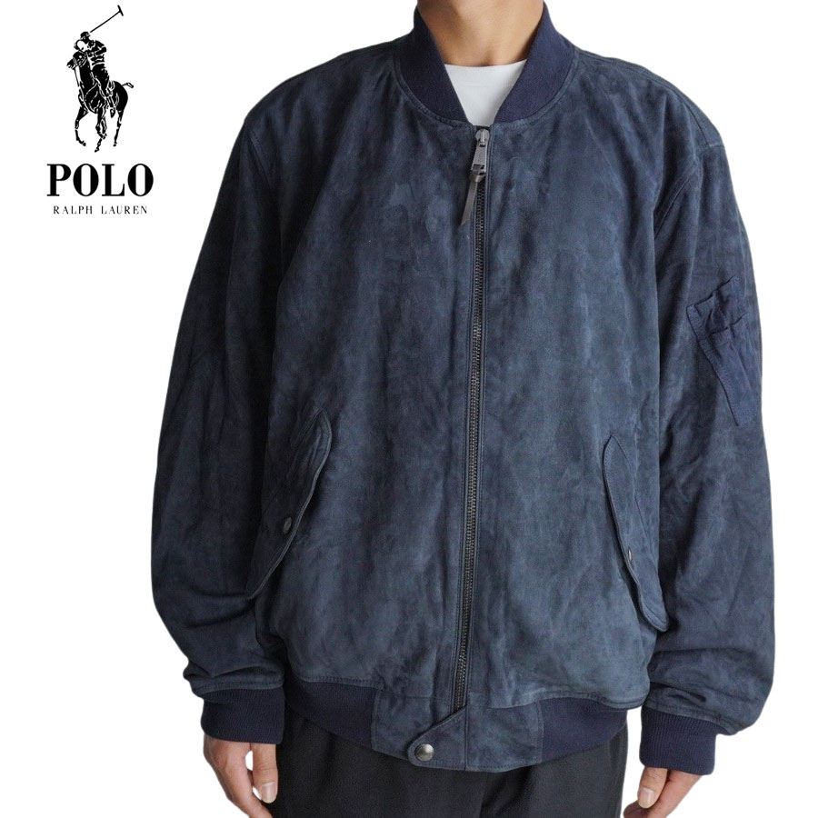 POLO RALPH LAURENポロ ラルフローレンSUEDE FLIGHT JACKETスエード フライト ジャケットAVIATR NVY(アビエイターネイ