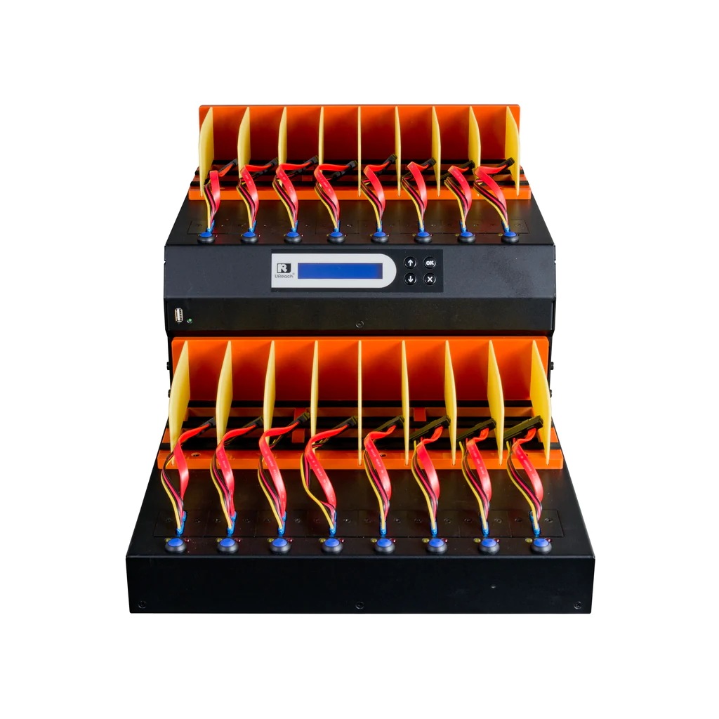 MTS-SAS シリーズ：16ポート SAS&SATA HDD/SSD デュプリケーター MTS-1600SASN