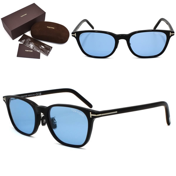 サングラス FT1040-D/S 01V 52 サングラス EYEWEAR アジアンフィット ブラック ライトブルー メンズ レディース ユニセックス