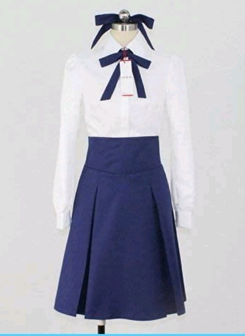 ヘアリボン付きナイトセイバーコスプレ衣装ハロウィーン文化祭