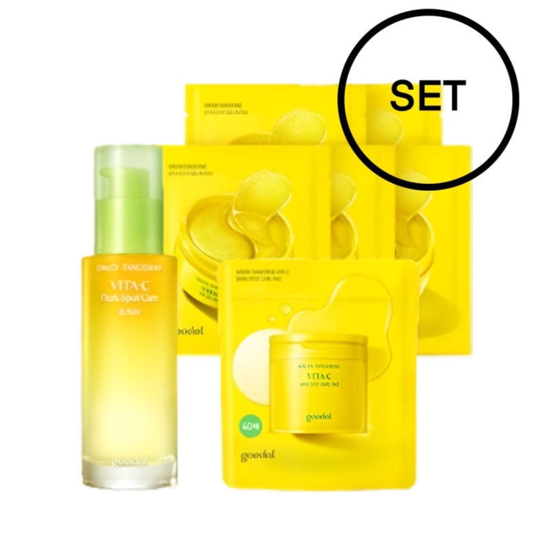 [SET] 青蜜柑 ビタC プチケア セラム (セラム50ml+トナーパッド40枚+アイパッチ5枚) 5,481円