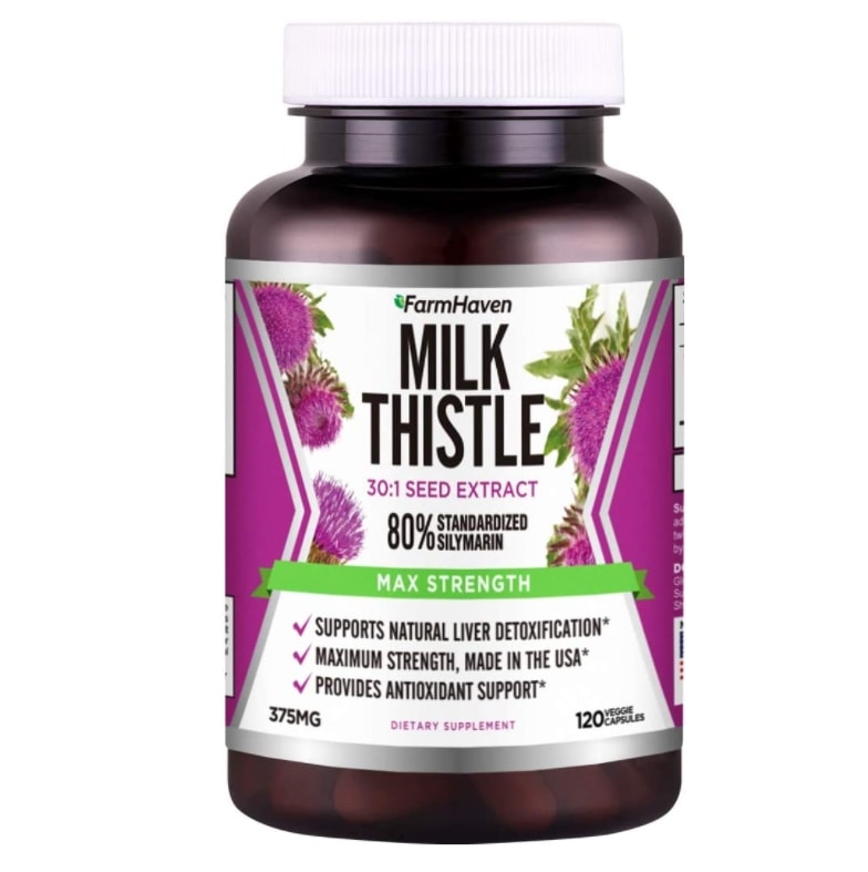 FarmHaven Milk Thistle Capsules Max Strength 30:1 Concentrated Extract with 80% Standardized Silyma 7,212円