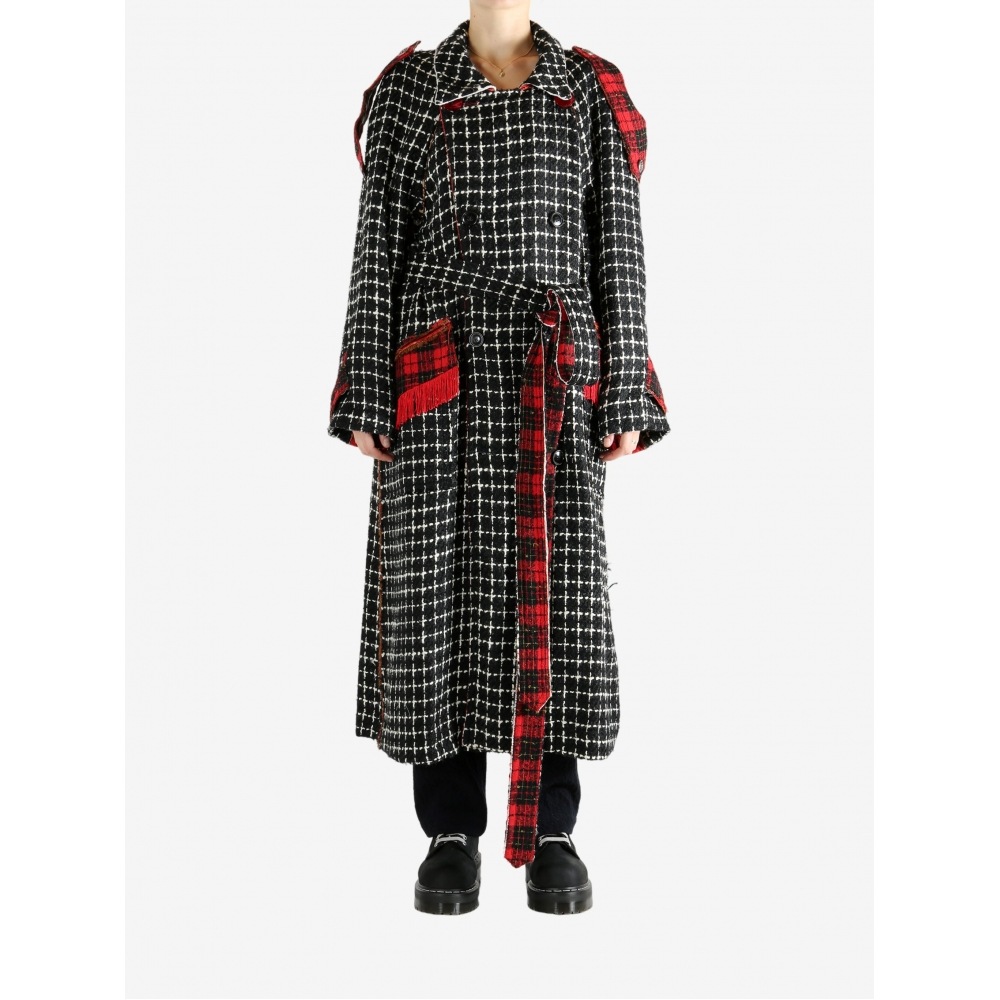 コミューンズラティスコート CS/FW25-M101A BW/CHECKS