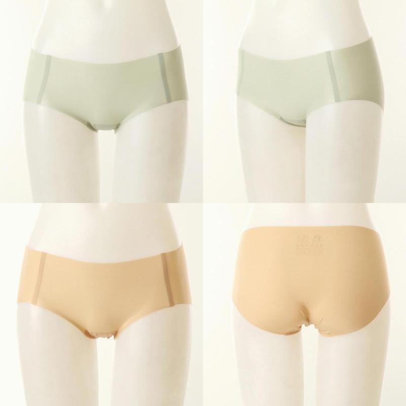 2枚入りプリカットノーライン女性シームレスパンティー2SET VPTL319SG