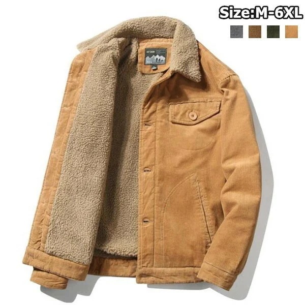 新品推奨シンプリシティメンズ パーカー　ジャケット コーデュロイ ジャケット メンズ 秋冬 暖かい ボア付き 防寒 着やすい 綿 袖 裏ボア キルト キルティング ランチコート カジュアル　ボア ファ