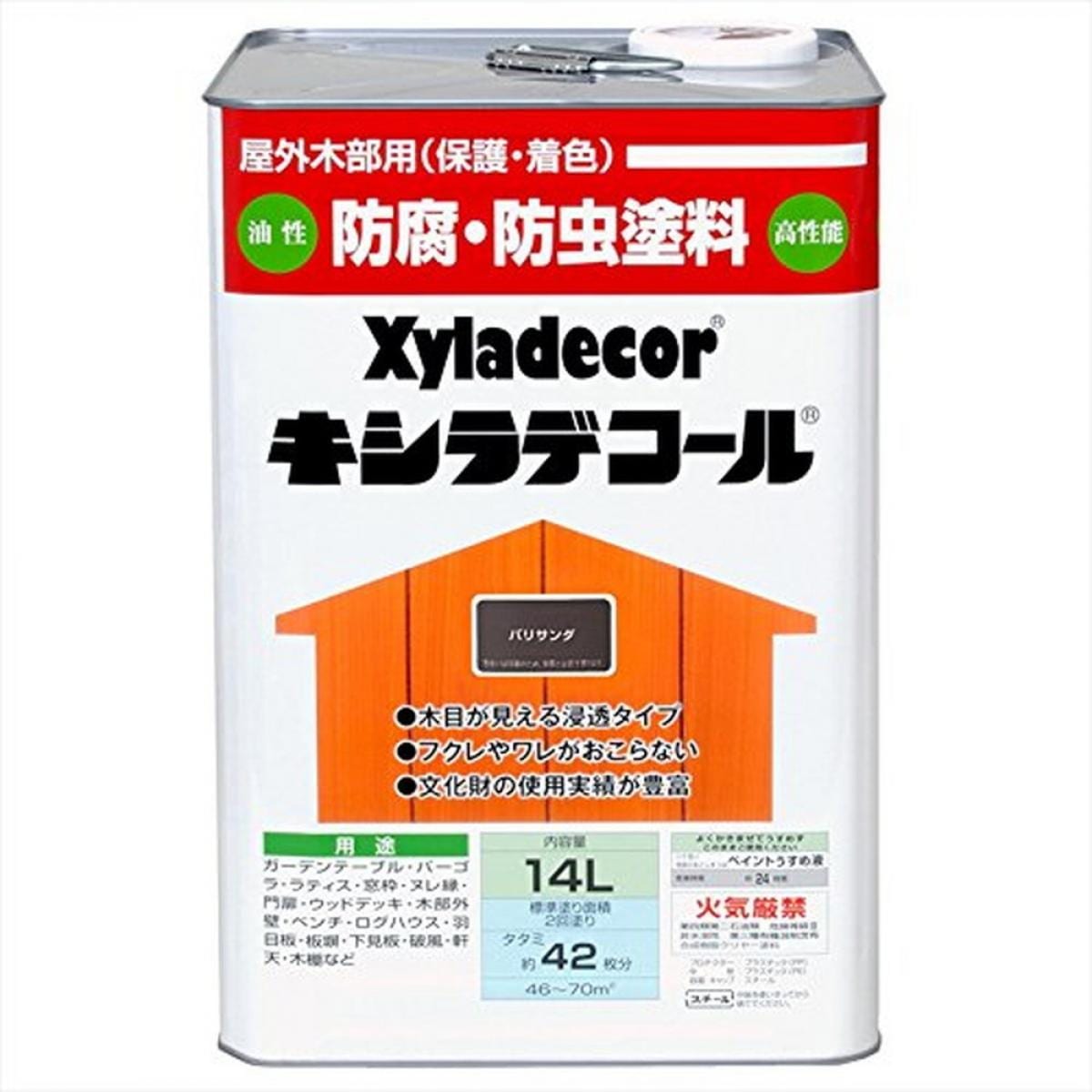 大阪ガスケミカル株式会社 キシラデコール ＃108パリサンダ 14L