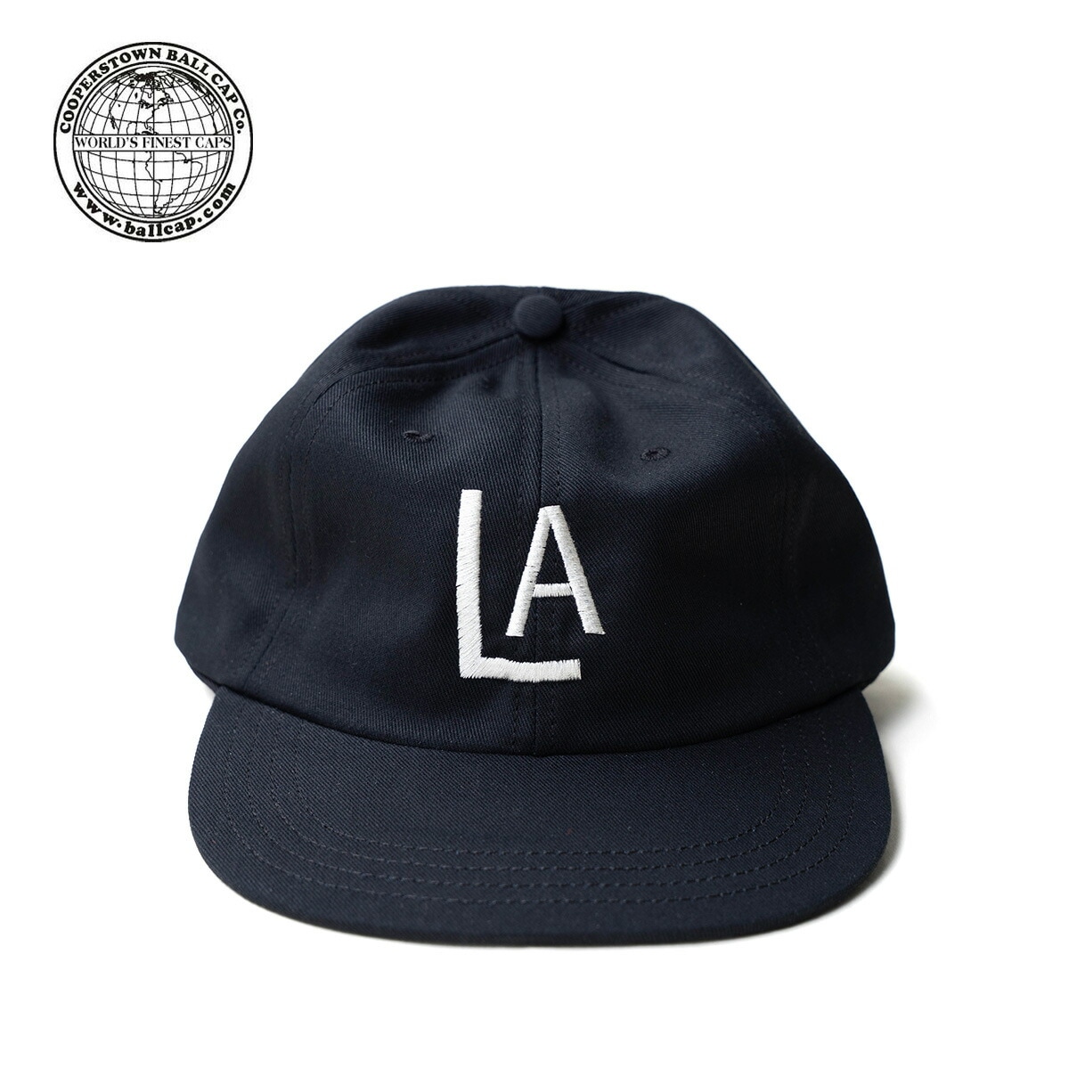 キャップ 帽子 ロゴ キャップ Logo Cap コットン 6パネル シンプル カジュアル 刺繍ロゴ サイズ調整 ビンテージ コットン アメリカ製 ブラック 正規品