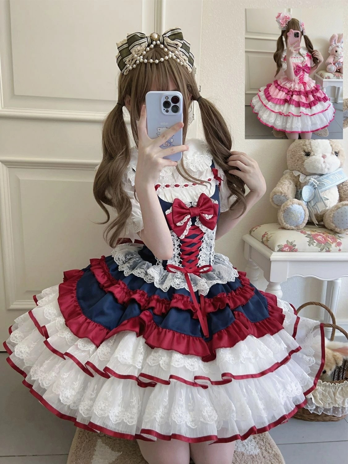 ロリータジャンパースカート ドレス 雪姫 ワンピース 可愛いロリータ服 甘ロリータ プリンセスドレス 可愛いワンピース フレアワンピース 萌えLolita 大人コスチューム ゴスロリ ハロウィン コ