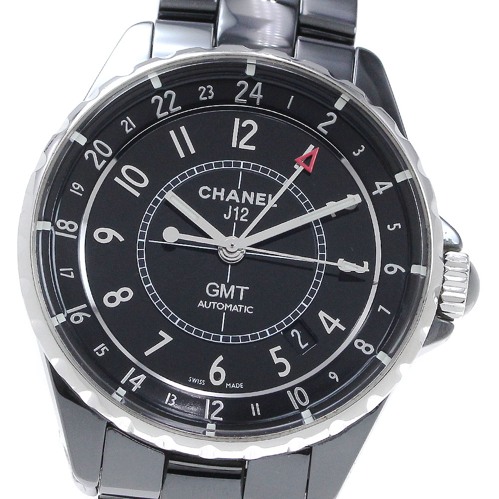 シャネル CHANEL H3102 J12 GMT 黒セラミック 自動巻き メンズ 良品 _862604【中古】