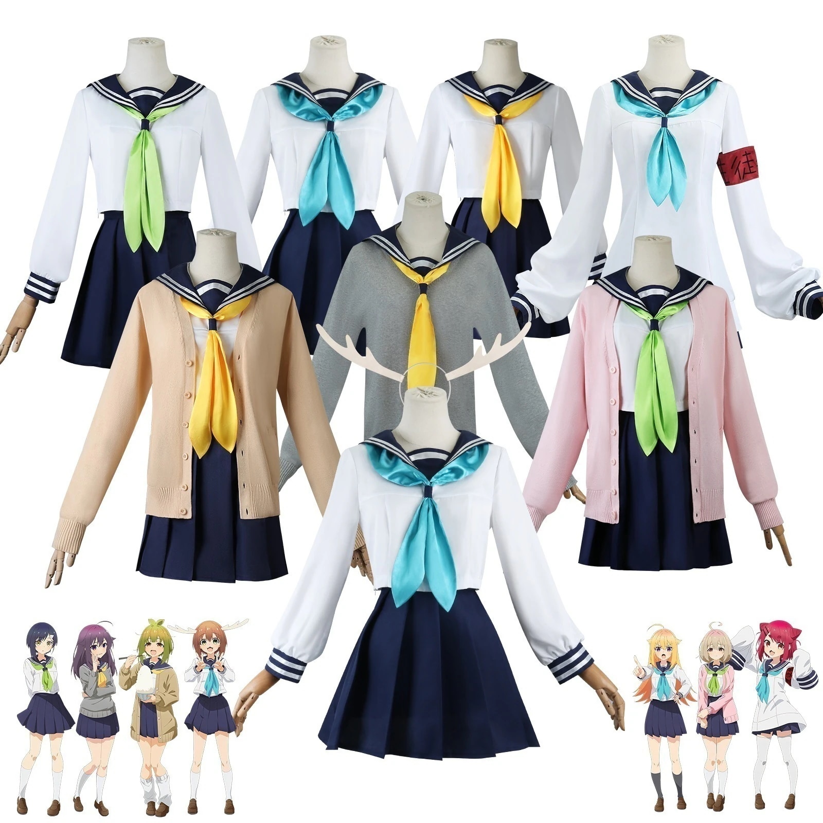 鹿乃子乃子虎視眈々cos服虎子あん猫山田根子狸小道絹コスプレ衣装