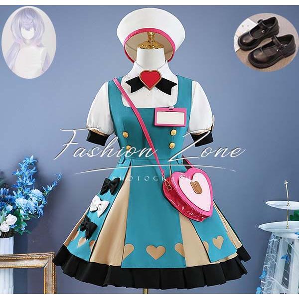 人気新作N0.1原神 げんしん シグウィン Sigewinne コスプレ衣装 ウィッグ 靴 cosplay ハロウィン 演出服 変装